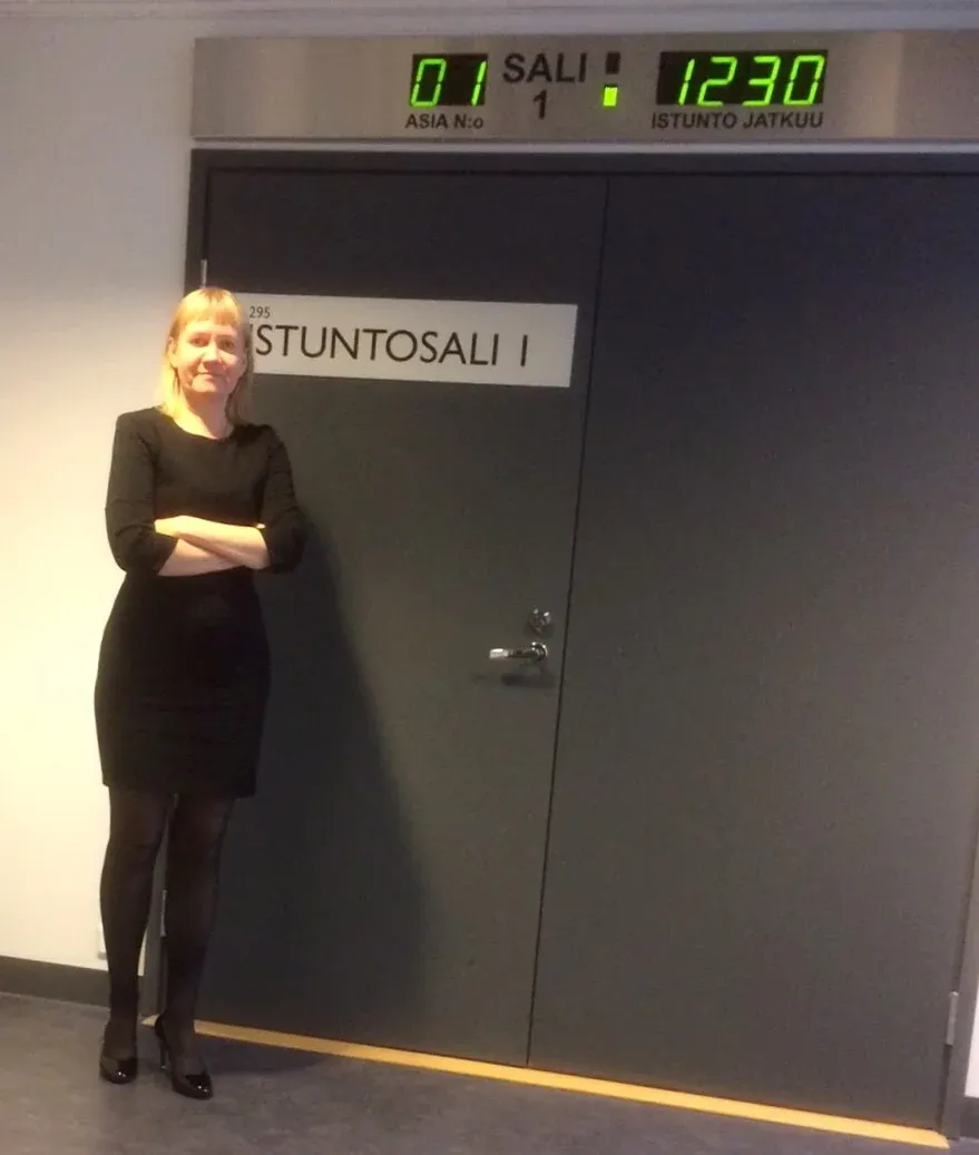 Eestikeelne õigusabi Soome kohtus, jurist Annemarie Pietilä